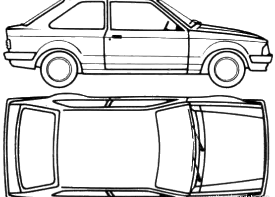 Ford Escort Mk.III 3-Door (1980) - Ford - drawings, dimensions, pictures of the car