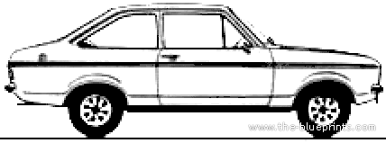 Ford Escort Mk.II 2-Door 1600GL (1978) - Ford - drawings, dimensions, pictures of the car