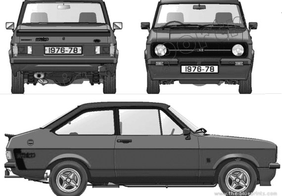 Ford Escort Mk.II Mexico (1977) - Ford - drawings, dimensions, pictures of the car