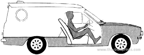 Ford Escort Sundowner Van (1978) - Форд - чертежи, габариты, рисунки автомобиля