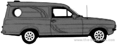 Ford Escort Sundowner Van (AUS) (1978) - Форд - чертежи, габариты, рисунки автомобиля