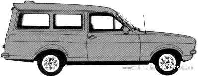 Ford Escort Van GL (1978) - Форд - чертежи, габариты, рисунки автомобиля