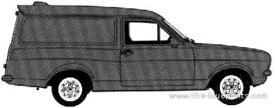 Ford Escort Van L (1978) - Форд - чертежи, габариты, рисунки автомобиля