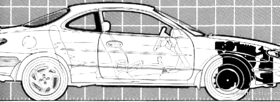 Ford Escort ZX2 (1997) - Форд - чертежи, габариты, рисунки автомобиля