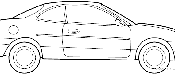 Ford Escort ZXZ (2000) - Форд - чертежи, габариты, рисунки автомобиля