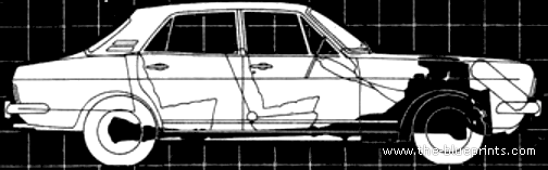 Ford Exeutive (1967) - Форд - чертежи, габариты, рисунки автомобиля