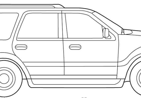 Ford Expedition (2000) - Форд - чертежи, габариты, рисунки автомобиля