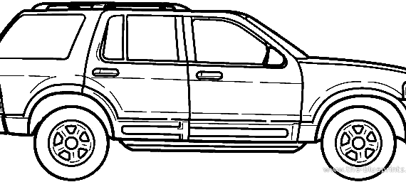 Ford Explorer (2006) - Форд - чертежи, габариты, рисунки автомобиля