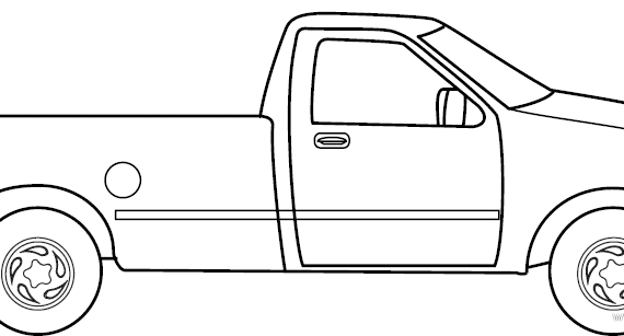 Ford F-150 (1997) - Ford - drawings, dimensions, pictures of the car