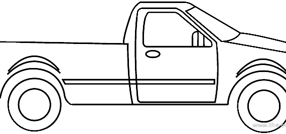 Ford F-150 (2006) - Форд - чертежи, габариты, рисунки автомобиля