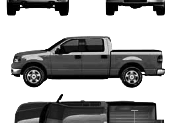 Ford F-150 CrewCab (2007) - Ford - drawings, dimensions, pictures of the car