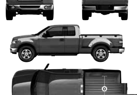 Ford F-150 SuperCab (2007) - Ford - drawings, dimensions, pictures of the car