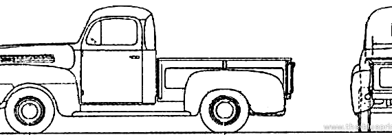 Ford F-1 Pick-up (1948) - Ford - drawings, dimensions, pictures of the car