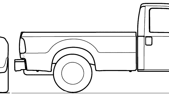 Ford F-250 Super Duty (2012) - Ford - drawings, dimensions, pictures of the car