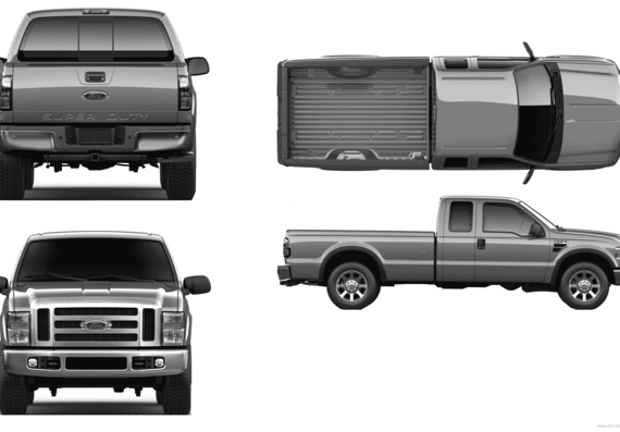 Ford F-250 Superdtitude - Ford - drawings, dimensions, pictures of the car