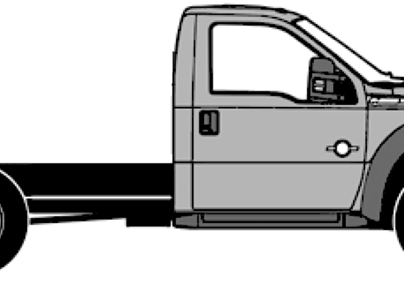 Ford F-550 Single-Cab Chassis (2013) - Ford - drawings, dimensions, pictures of the car