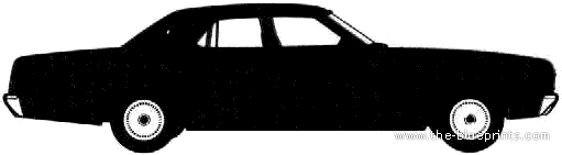 Ford Fairlane Marquis Sedan (AUS) (1978) - Форд - чертежи, габариты, рисунки автомобиля