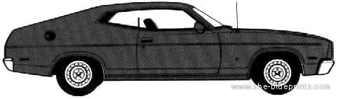 Ford Fairmont Coupe (AUS) (1978) - Форд - чертежи, габариты, рисунки автомобиля