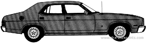 Ford Fairmont GXL Sedan (AUS) (1978) - Форд - чертежи, габариты, рисунки автомобиля