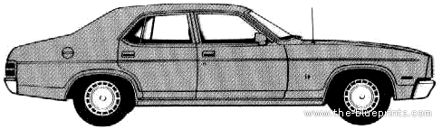Ford Fairmont Sedan (AUS) (1978) - Форд - чертежи, габариты, рисунки автомобиля