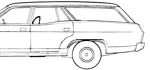 Ford Fairmont XB Estate (1975) - Форд - чертежи, габариты, рисунки автомобиля