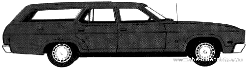Ford Falcon 500 Wagon (AUS) (1978) - Форд - чертежи, габариты, рисунки автомобиля