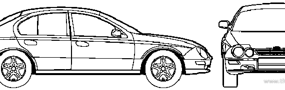Ford Falcon AU XR8 (2002) - Форд - чертежи, габариты, рисунки автомобиля