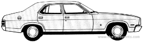 Ford Falcon Sedan (AUS) (1978) - Форд - чертежи, габариты, рисунки автомобиля