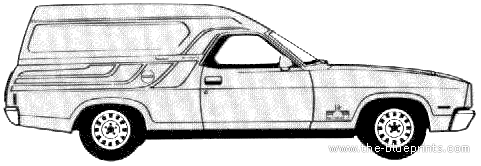 Ford Falcon Sundowner Van (AUS) (1978) - Форд - чертежи, габариты, рисунки автомобиля