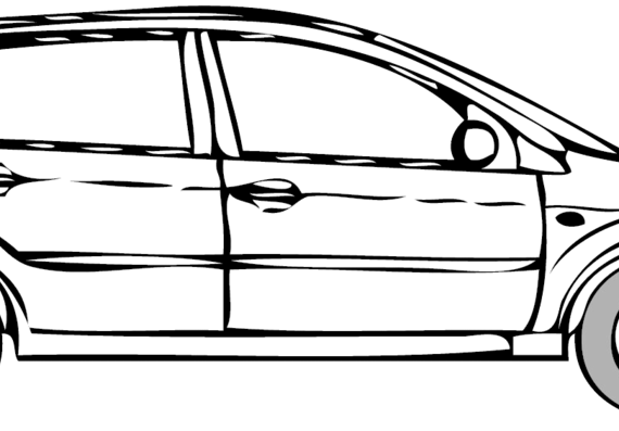 Ford Fiesta 5-Door (2008) - Форд - чертежи, габариты, рисунки автомобиля