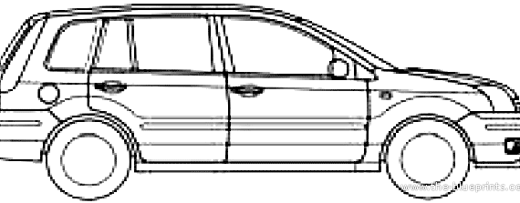 Ford Fusion (2008) - Форд - чертежи, габариты, рисунки автомобиля