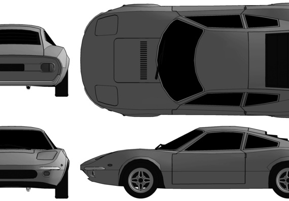 Ford GT70 - Форд - чертежи, габариты, рисунки автомобиля