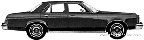 Ford Granada 4-Door Sedan (1980) - Ford - drawings, dimensions, pictures of the car