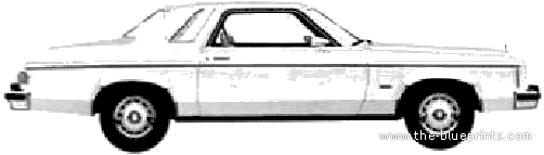 Ford Granada ESS 2-Door Sedan (1980) - Ford - drawings, dimensions, pictures of the car