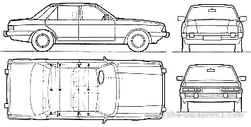 Ford Granada Ghia (1982) - Ford - drawings, dimensions, pictures of the car