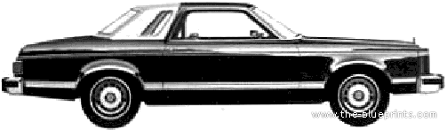 Ford Granada Ghia 2-Door Sedan (1980) - Ford - drawings, dimensions, pictures of the car