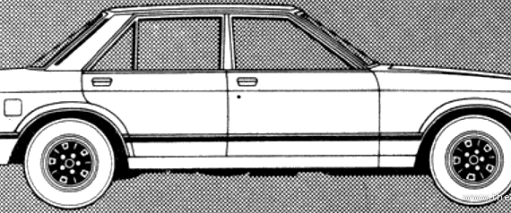 Ford Granada Mk.II 2.1 D (1981) - Форд - чертежи, габариты, рисунки автомобиля