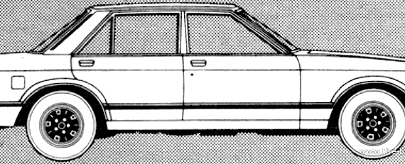 Ford Granada Mk.II 2.8i GLS (1980) - Форд - чертежи, габариты, рисунки автомобиля