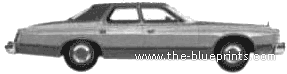 Ford LTD Brougham Landau 4-Door Sedan (1975) - Ford - drawings, dimensions, pictures of the car