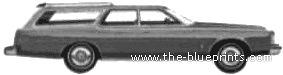 Ford LTD Wagon (1975) - Форд - чертежи, габариты, рисунки автомобиля