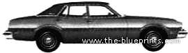 Ford Maverick 4-Door Sedan (1975) - Ford - drawings, dimensions, pictures of the car