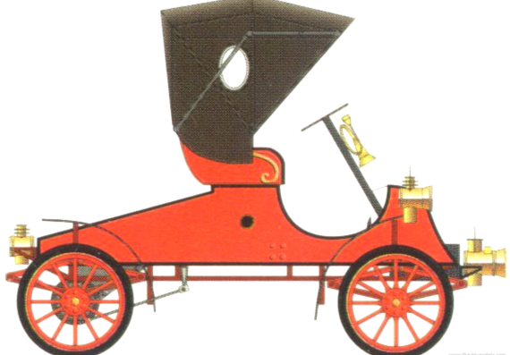 Ford Model A (1903) - Форд - чертежи, габариты, рисунки автомобиля
