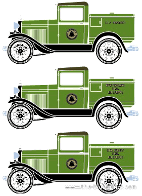 Ford Model A Service Truck (1931) - Форд - чертежи, габариты, рисунки автомобиля