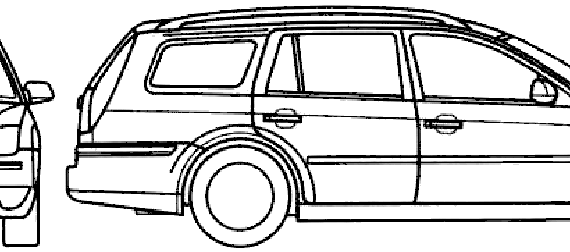 Ford Mondeo S2 Estate - Форд - чертежи, габариты, рисунки автомобиля