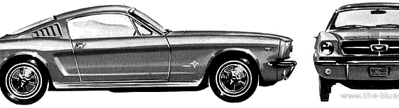 Ford Mustang Fastback (1965) - Ford - drawings, dimensions, pictures of the car
