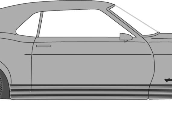 Ford Mustang Mach I (1970) - Форд - чертежи, габариты, рисунки автомобиля