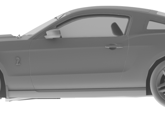 Ford Mustang SGT500 - Форд - чертежи, габариты, рисунки автомобиля