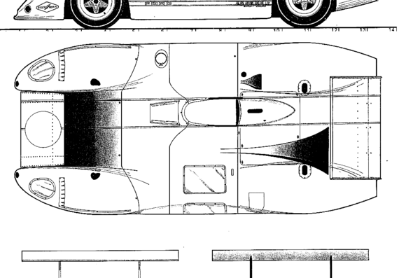 Ford P69 3L (1969) - Ford - drawings, dimensions, pictures of the car