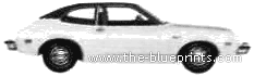 Ford Pinto Runabout (1975) - Форд - чертежи, габариты, рисунки автомобиля