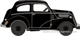 Ford Popular 103E - Ford - drawings, dimensions, pictures of the car